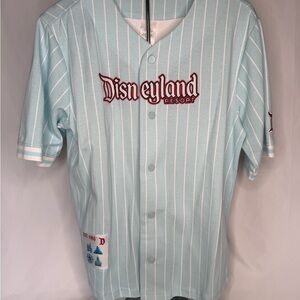Disneyland Resort Light Blue Striped Men's Jersey